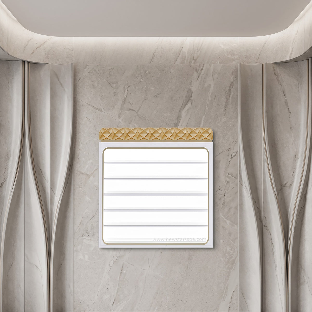 VK (V2) Polish Rack w/Backlit Panel - 43" - New Star Spa &amp; Furniture Corp.