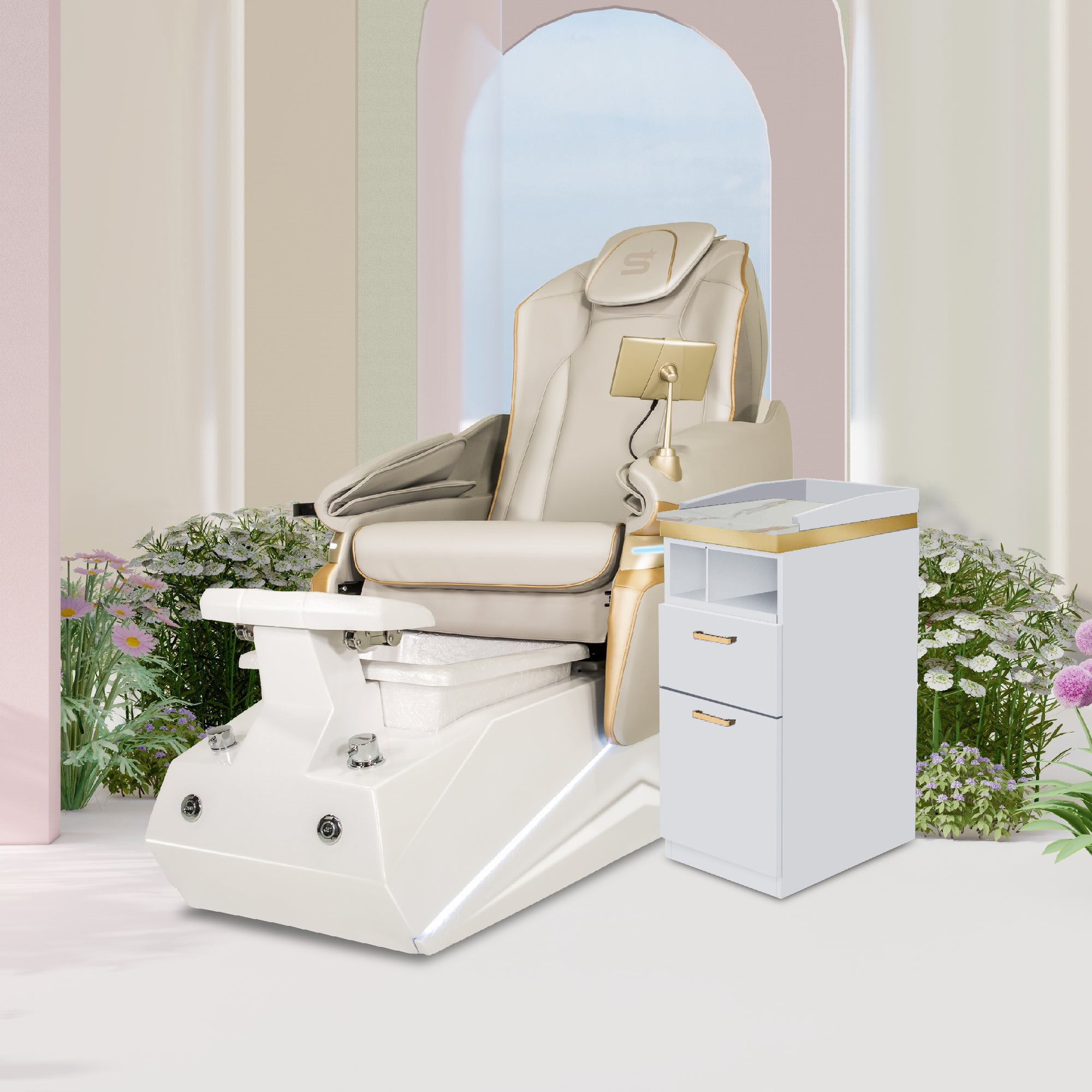 Remi - Off White Tub - New Star Spa & Furniture Corp.