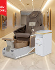 Harmony - White/Gold Tub - New Star Spa & Furniture Corp.