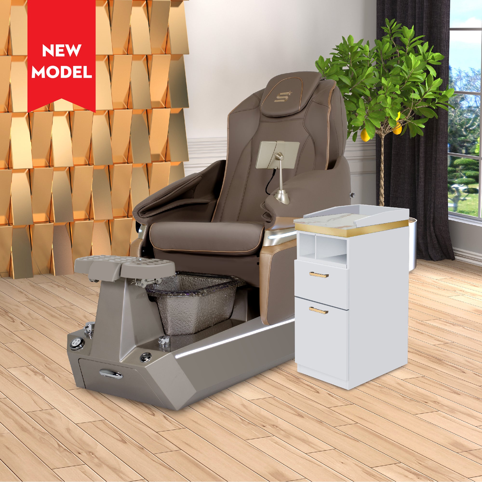 Aurelius - Oyster Gray Tub - New Star Spa & Furniture Corp.