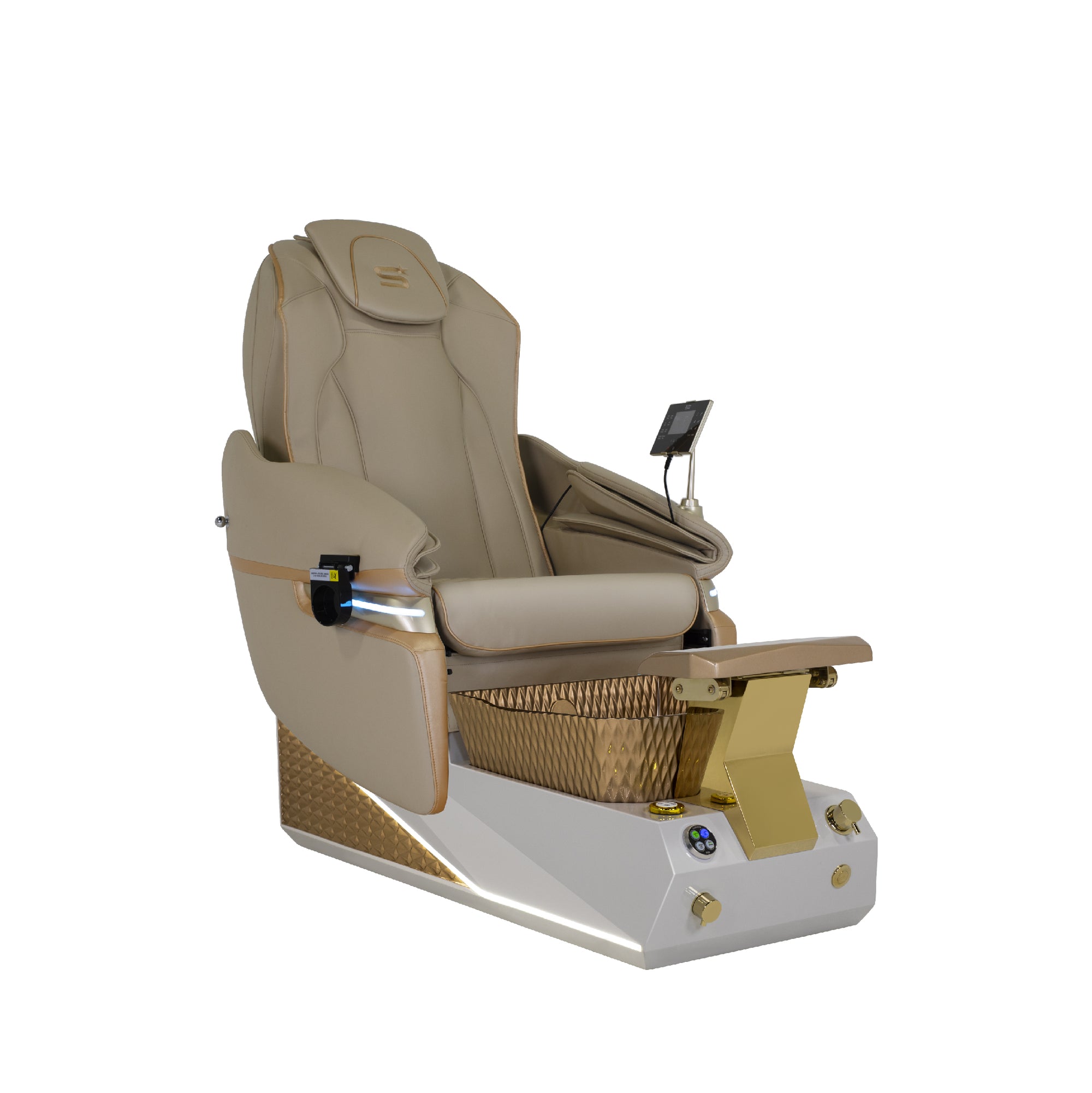 Harmony - White/Gold Tub - New Star Spa & Furniture Corp.