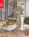 Harmony - White/Gold Tub - New Star Spa & Furniture Corp.