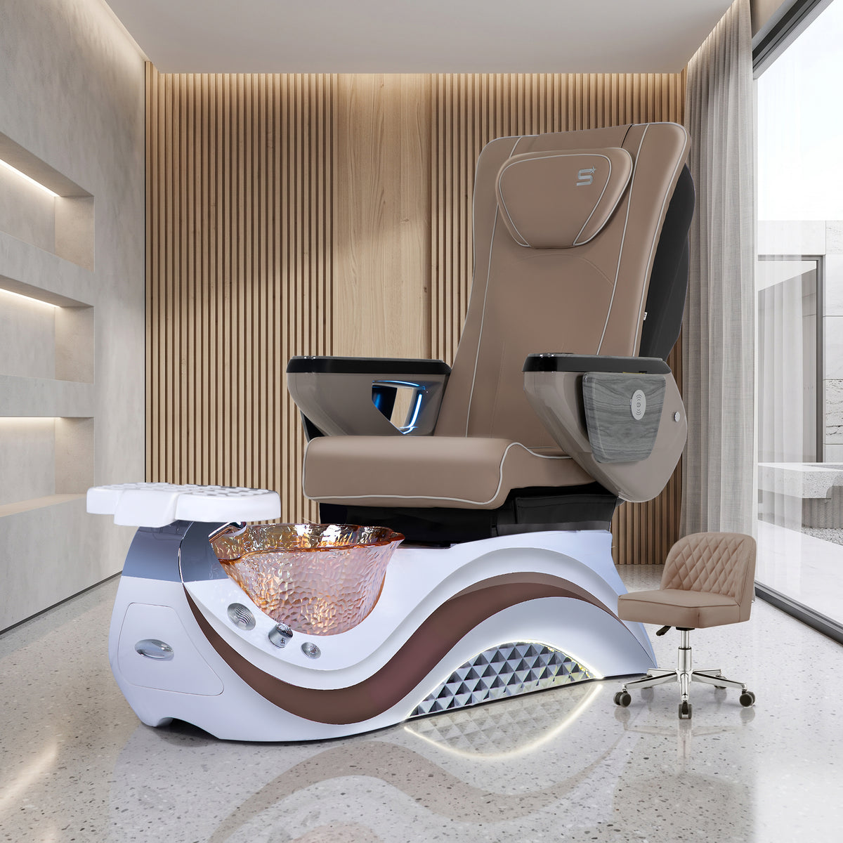Max Spa - White/Brown Tub