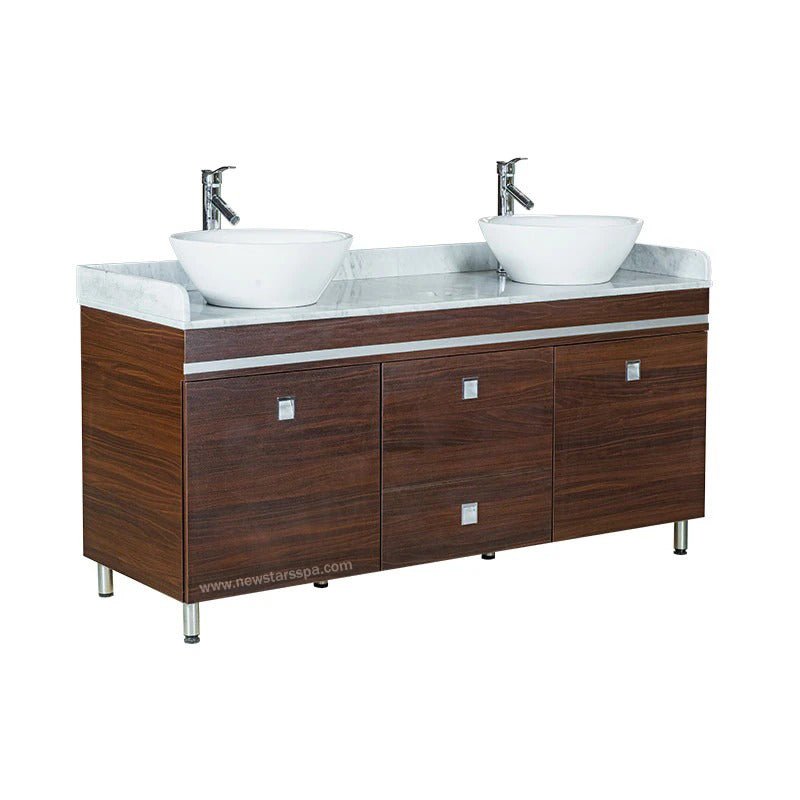"B" Double Sink With Faucets - New Star Salon Furniture