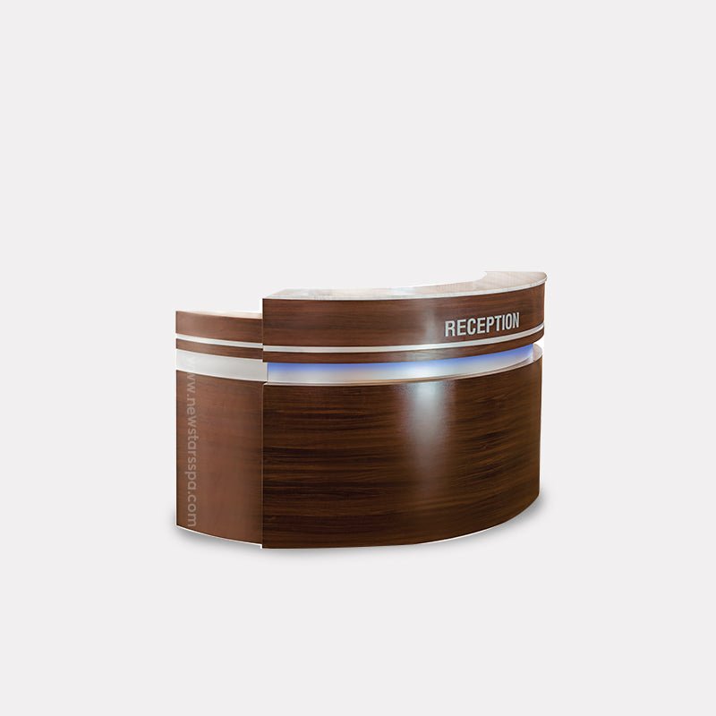 "C" Reception w/LED Light - New Star Salon Furniture