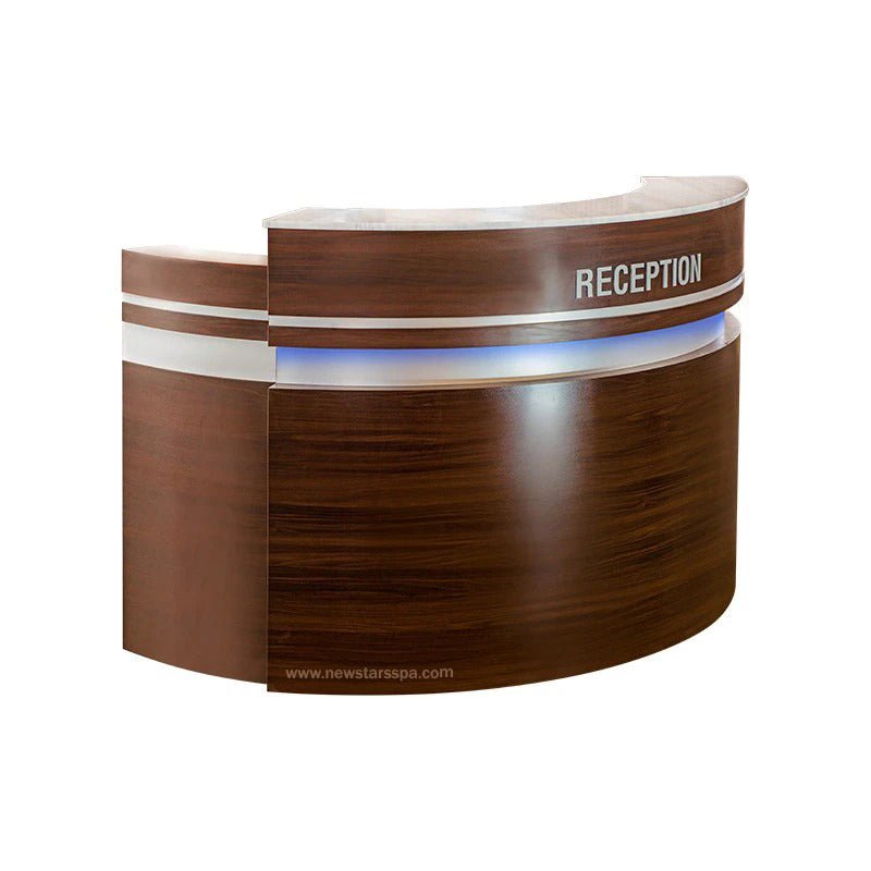 "C" Reception w/LED Light - New Star Salon Furniture