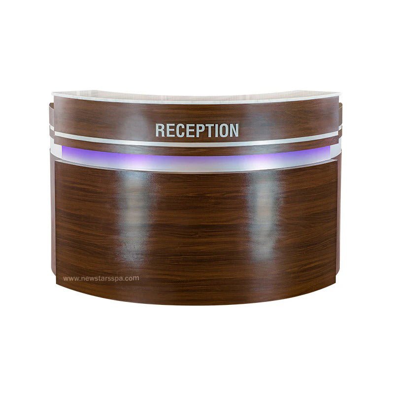 "C" Reception w/LED Light - New Star Salon Furniture