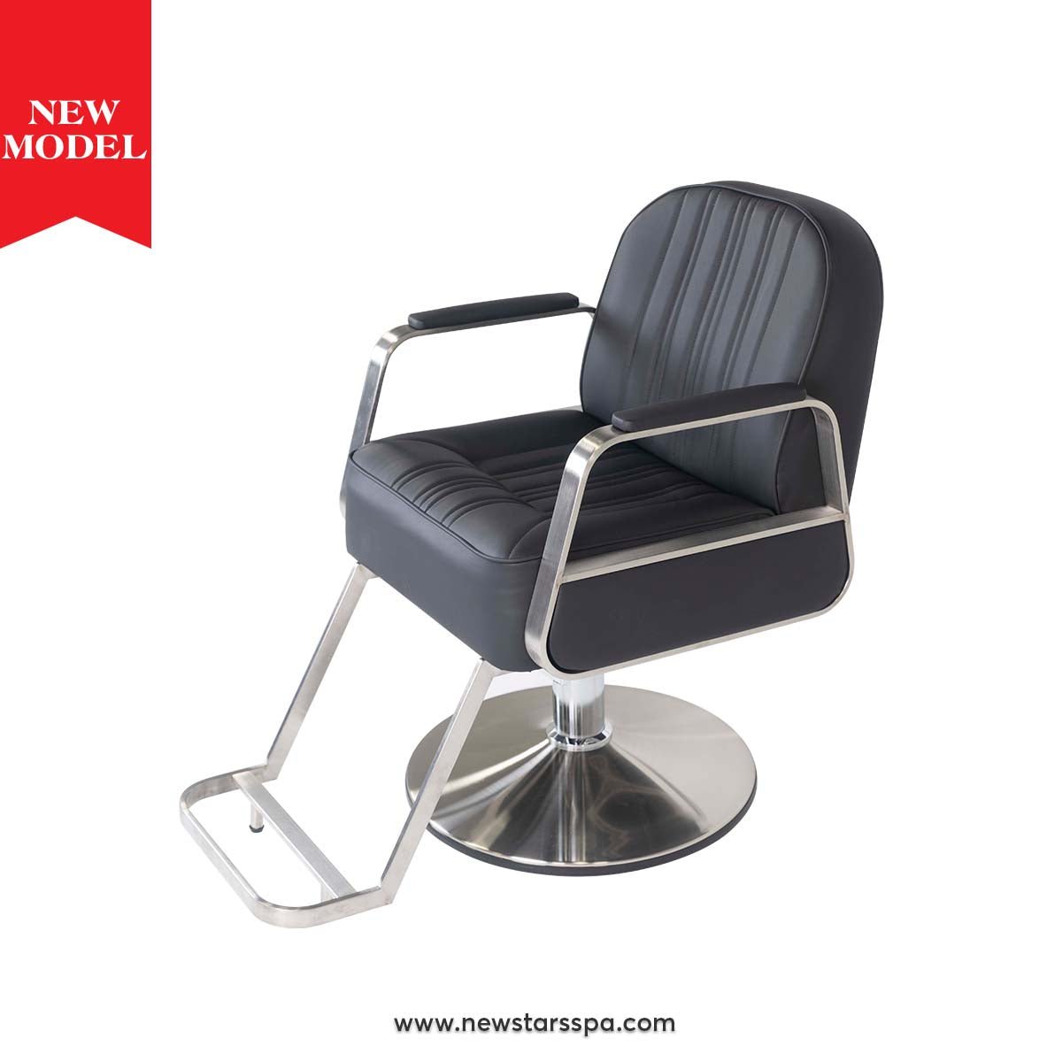 Carter in Silver - New Star Salon Furniture