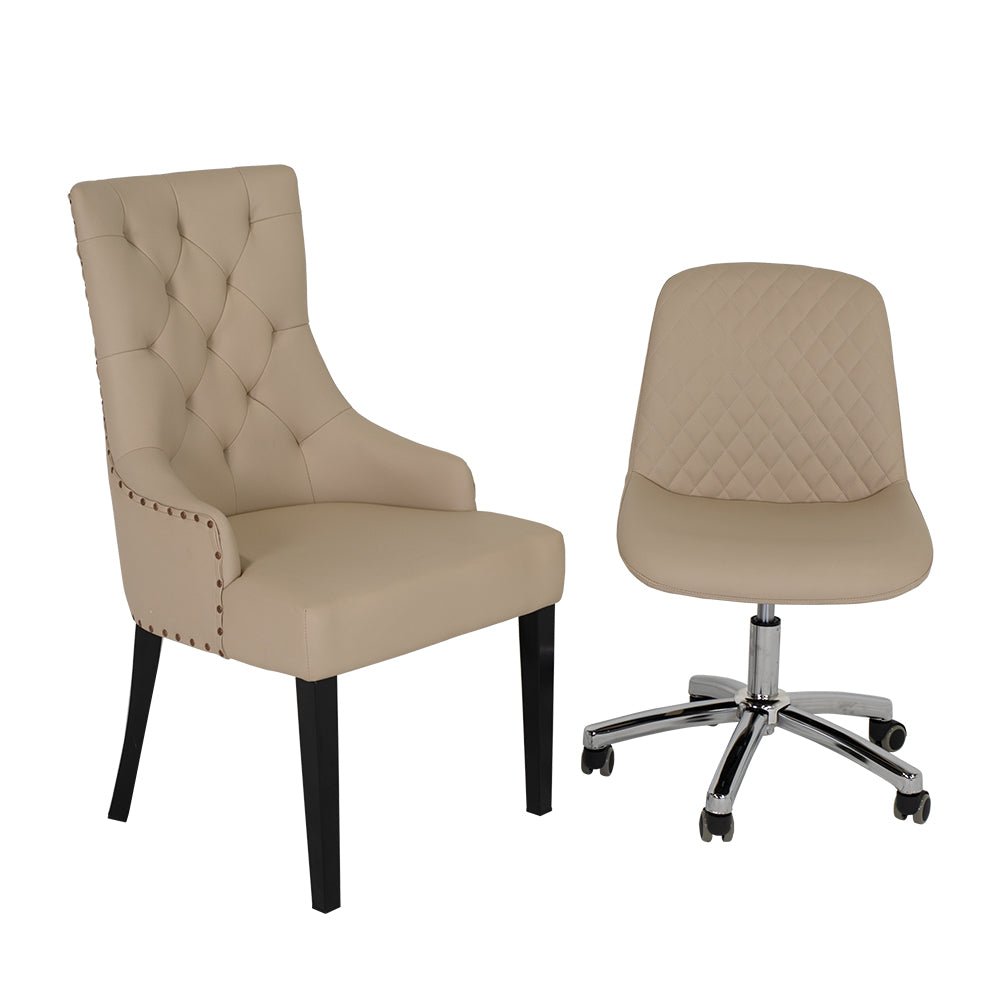 Customer Chair C013 + Technician Chair T008 - New Star Salon Furniture