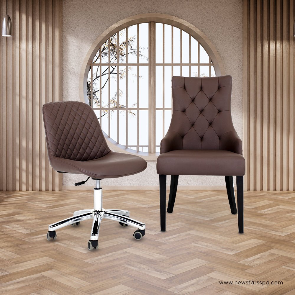 Customer Chair C013 + Technician Chair T008 - New Star Salon Furniture