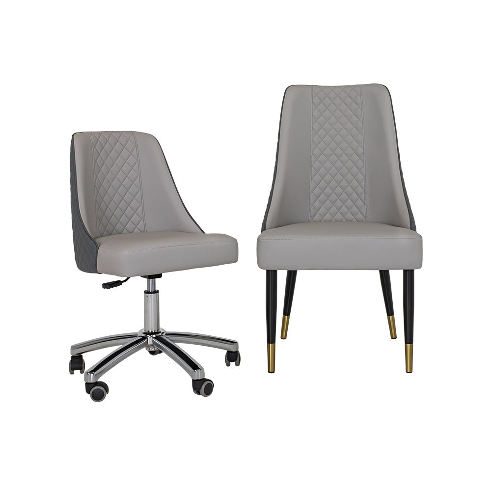 Customer Chair C017 + Technician Chair T017 - New Star Salon Furniture