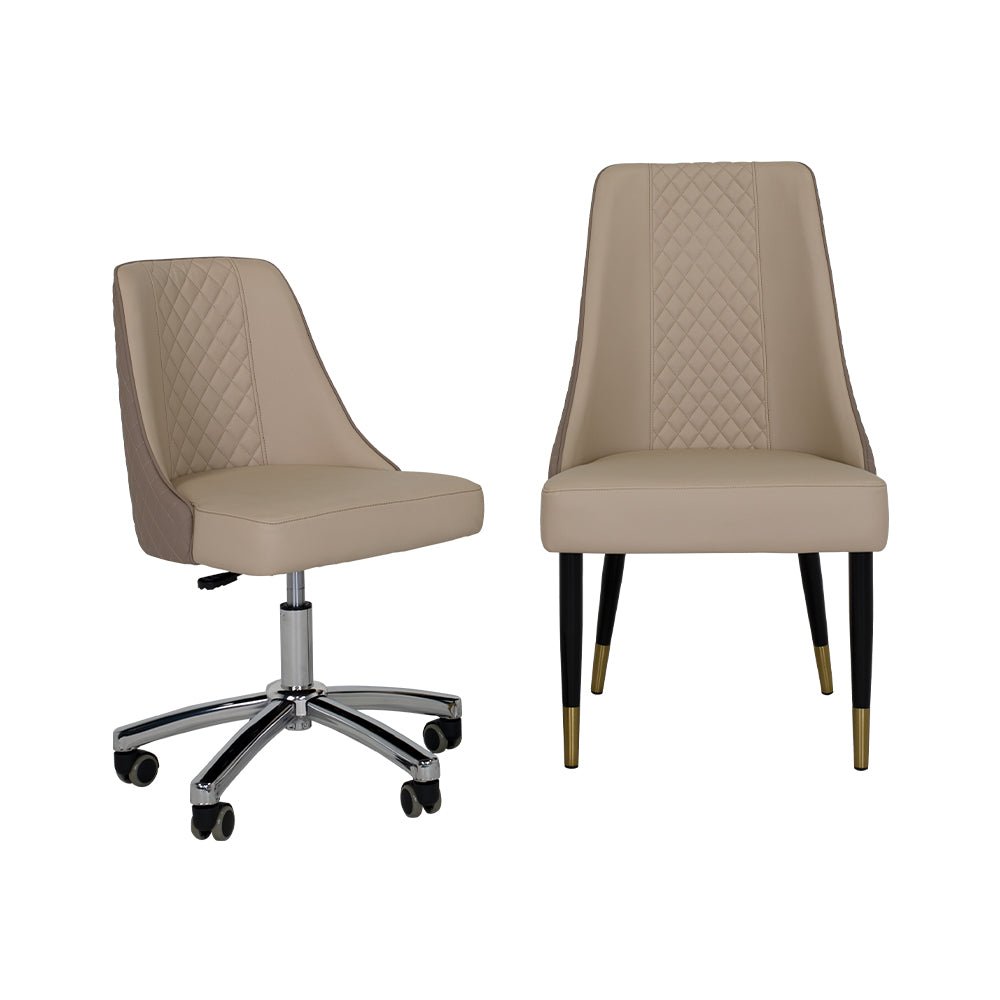 Customer Chair C017 + Technician Chair T017 - New Star Salon Furniture