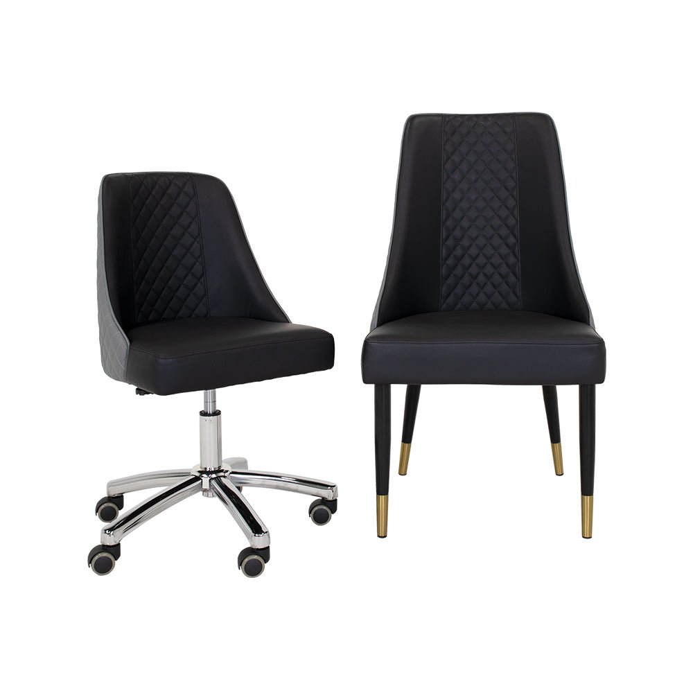 Customer Chair C017 + Technician Chair T017 - New Star Salon Furniture