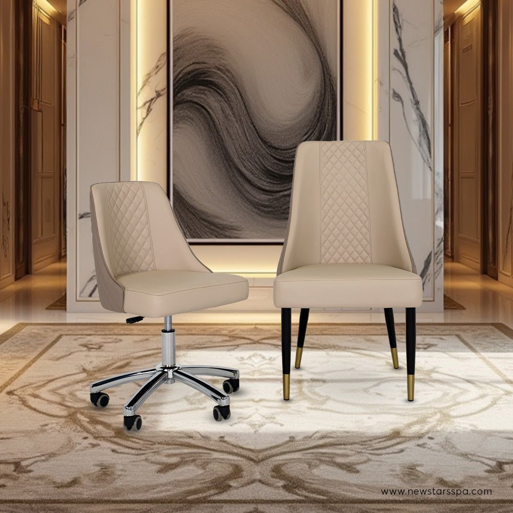 Customer Chair C017 + Technician Chair T017 - New Star Salon Furniture
