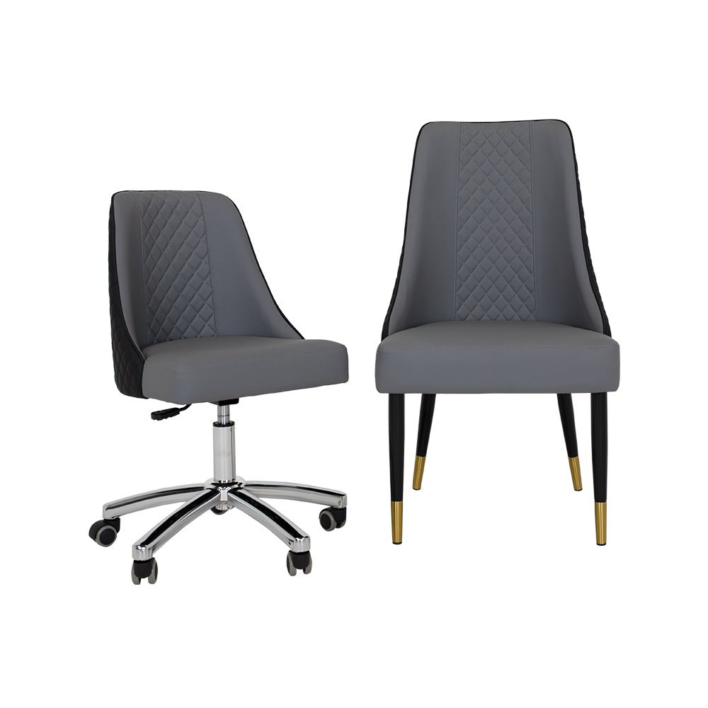 Customer Chair C017 + Technician Chair T017 - New Star Salon Furniture