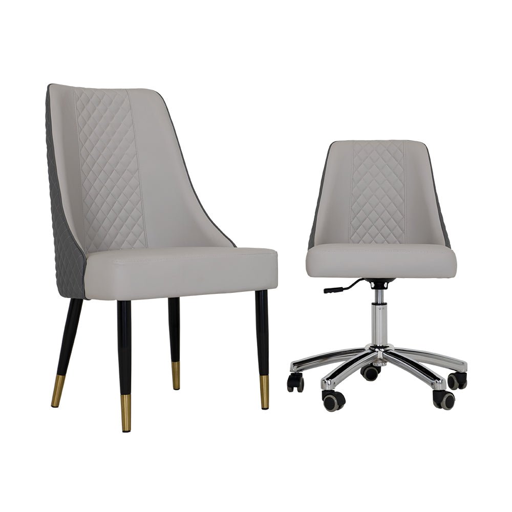 Customer Chair C017 + Technician Chair T017 - New Star Salon Furniture