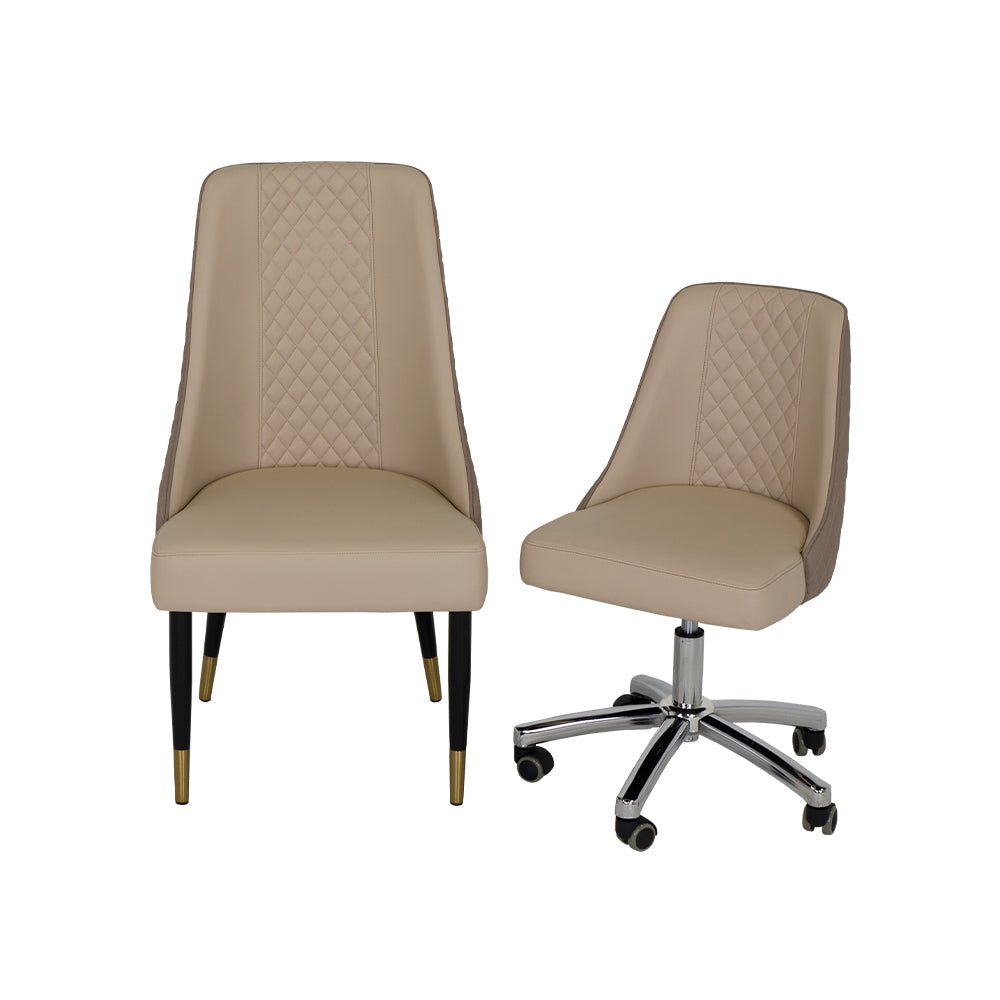 Customer Chair C017 + Technician Chair T017 - New Star Salon Furniture