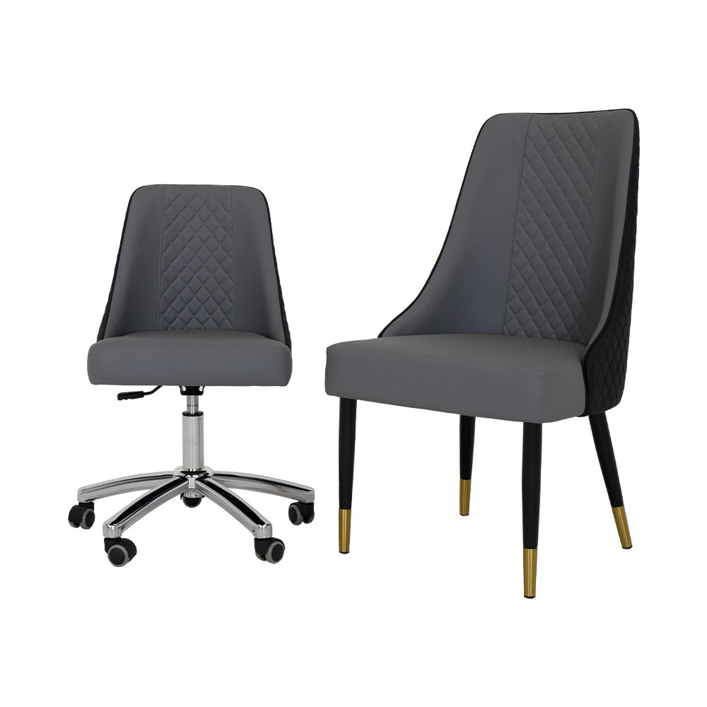 Customer Chair C017 + Technician Chair T017 - New Star Salon Furniture