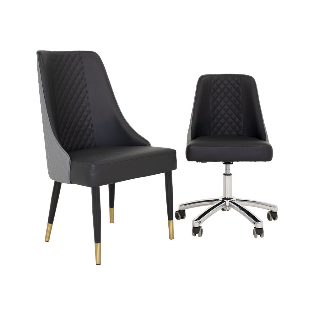 Customer Chair C017 + Technician Chair T017 - New Star Salon Furniture