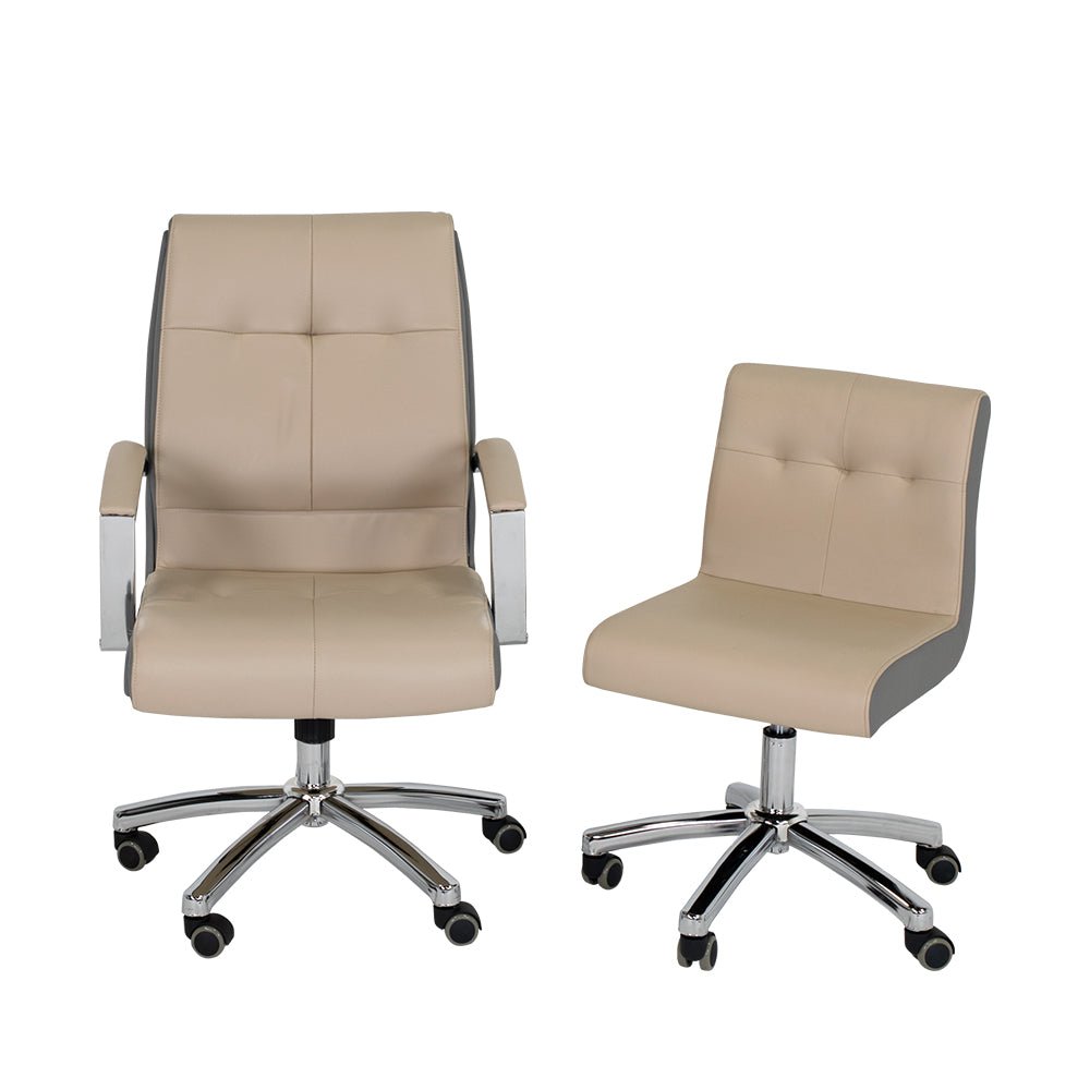 Customer Chair CC01 + Technician Chair EC01 - New Star Salon Furniture