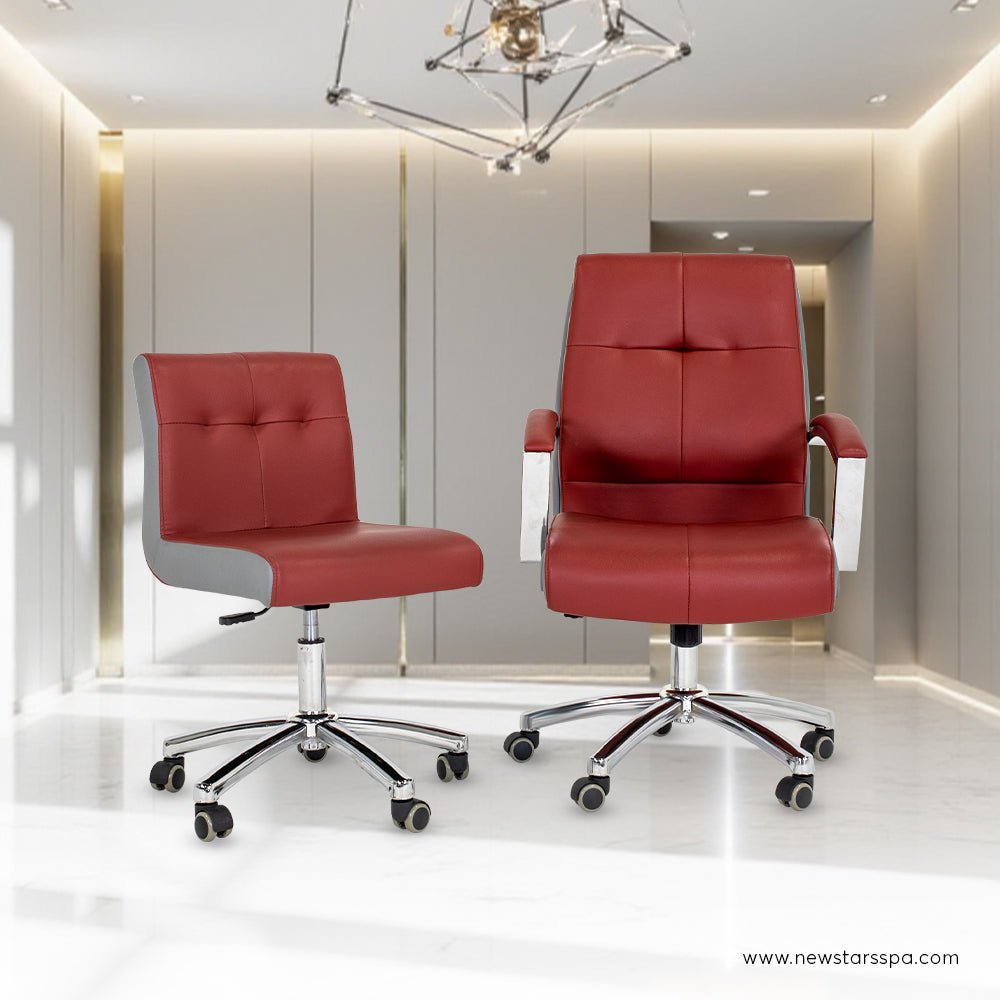 Customer Chair CC01 + Technician Chair EC01 - New Star Salon Furniture