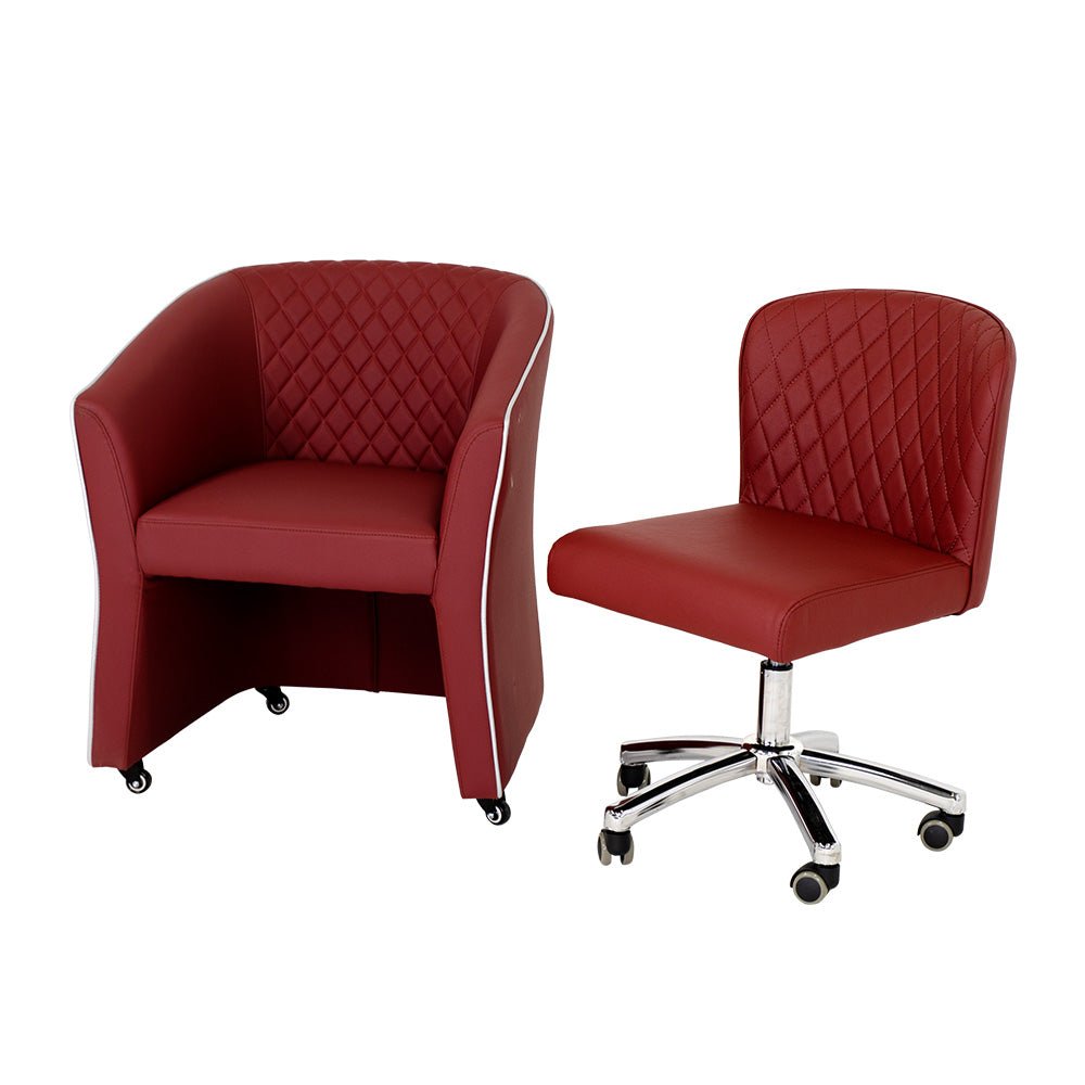 Customer Chair CC02 + Technician Chair EC02 - New Star Salon Furniture