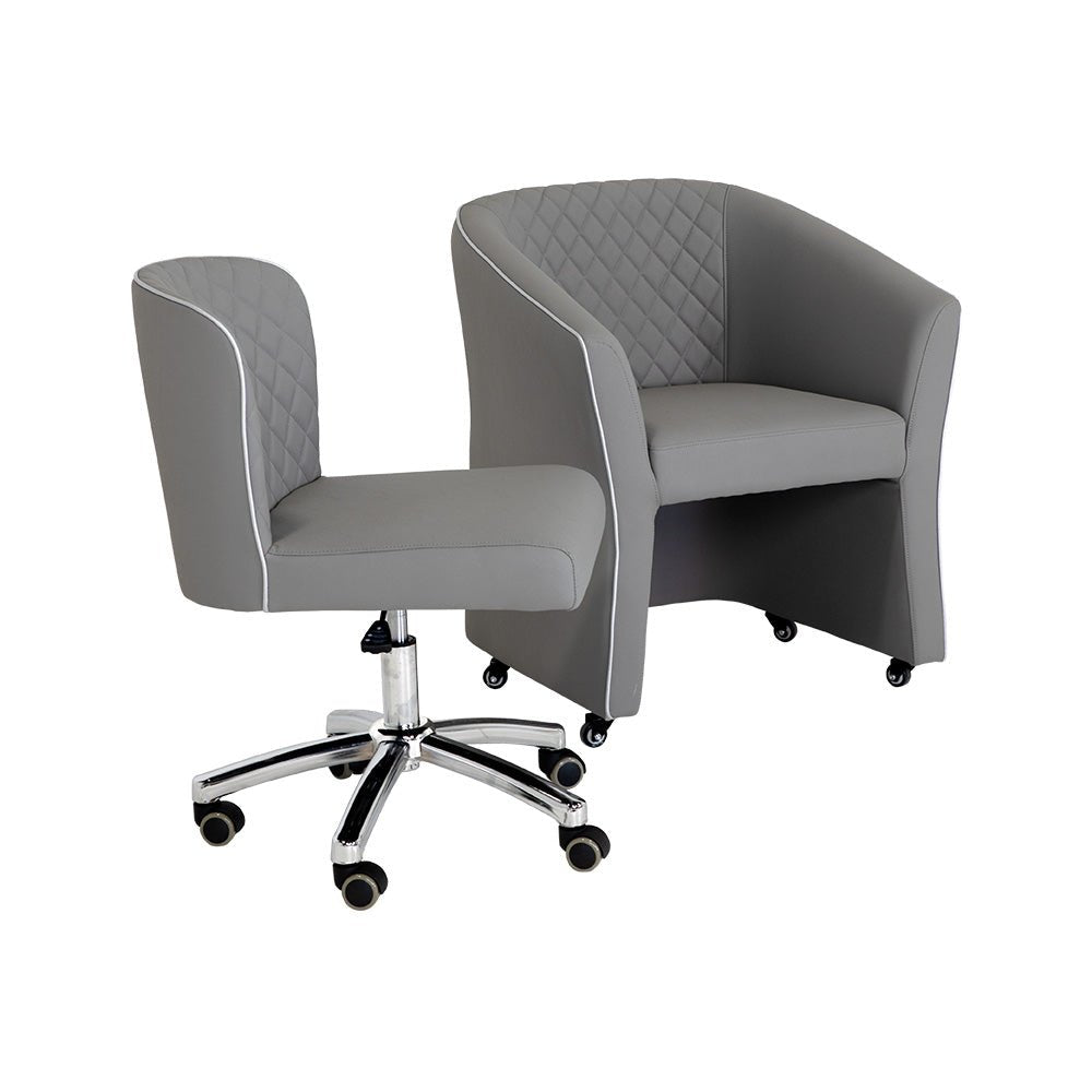 Customer Chair CC02 + Technician Chair EC02 - New Star Salon Furniture