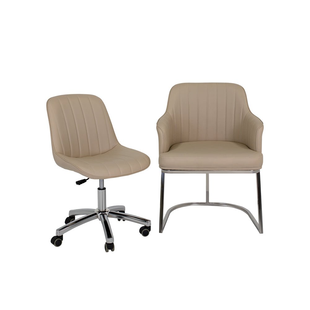 Customer Chair W015 + Technician Chair T009 - New Star Salon Furniture