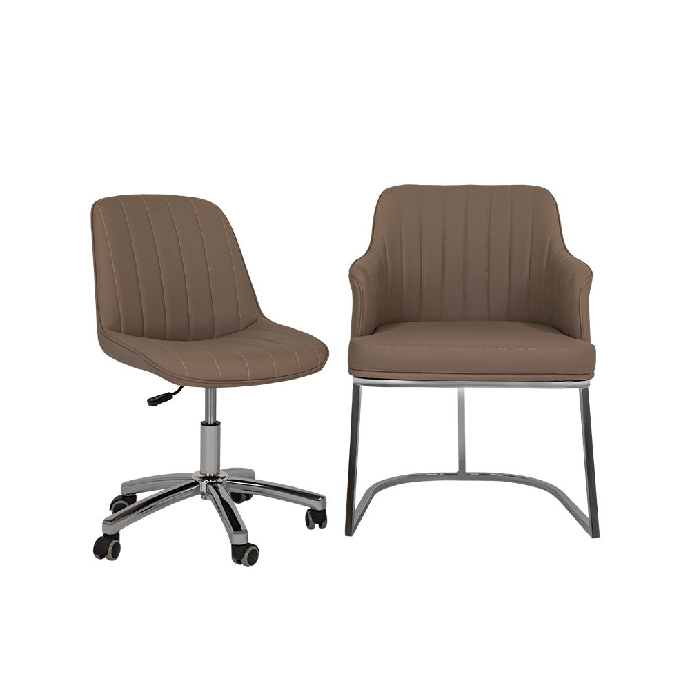 Customer Chair W015 + Technician Chair T009 - New Star Salon Furniture
