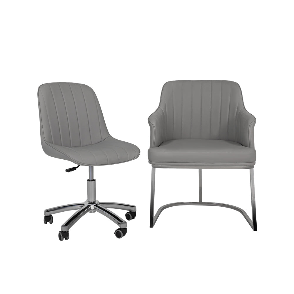 Customer Chair W015 + Technician Chair T009 - New Star Salon Furniture