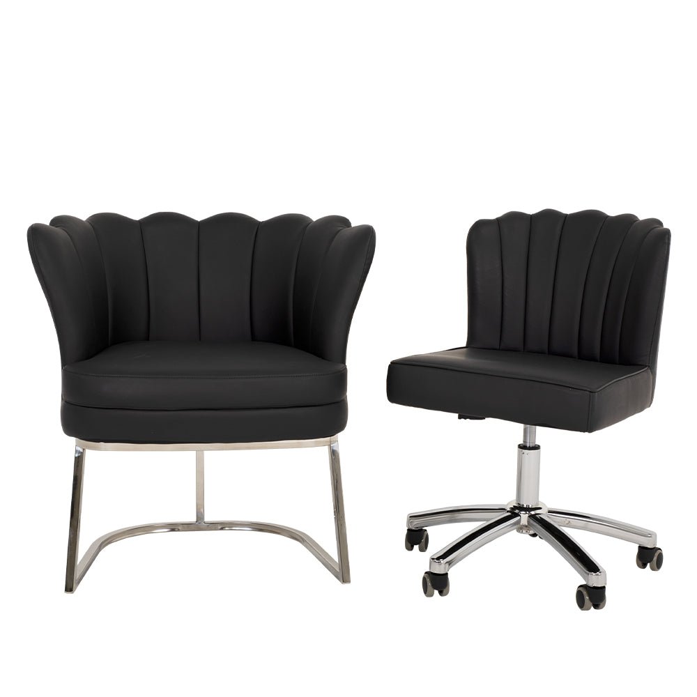 Customer Chair W016 + Technician Chair T010 - New Star Salon Furniture