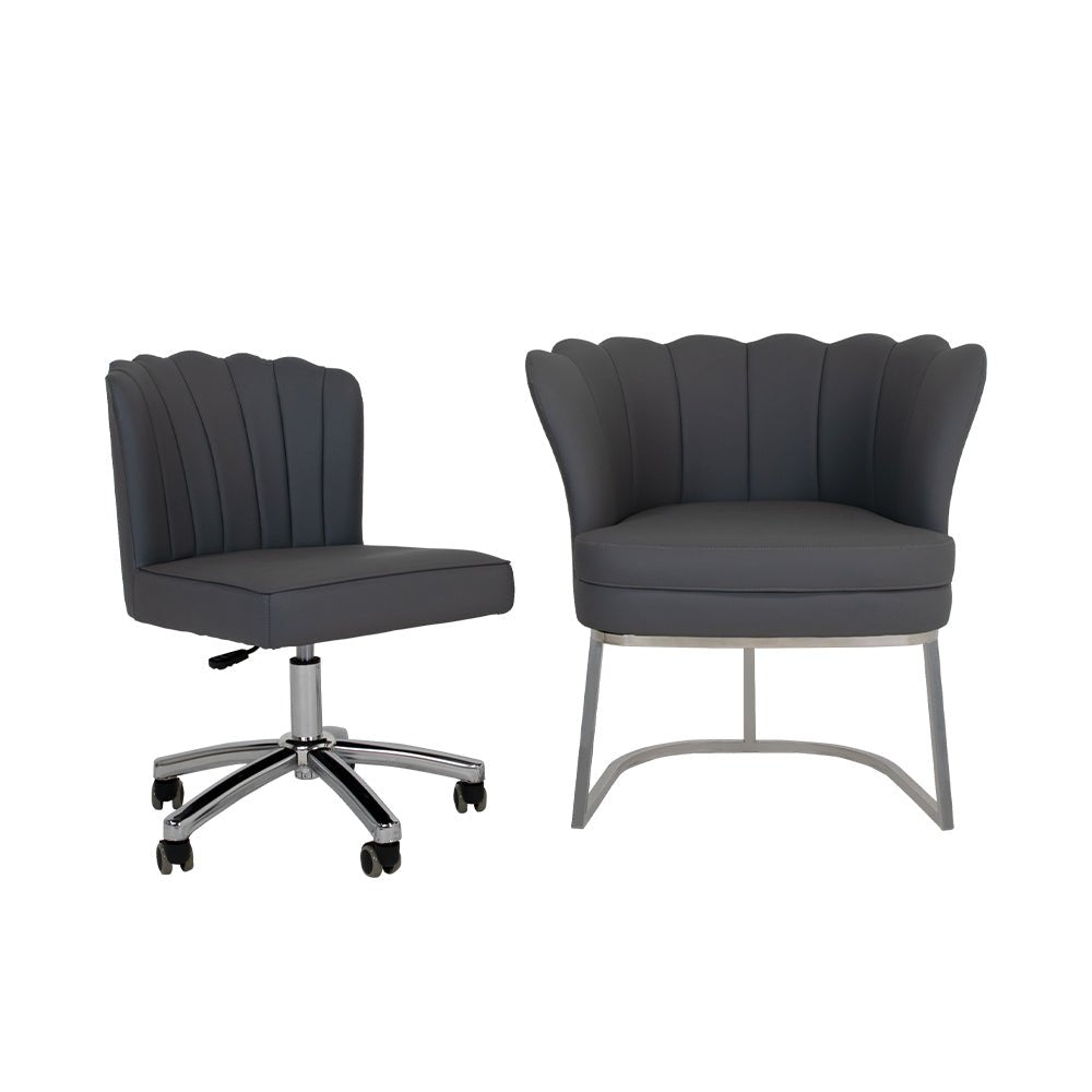Customer Chair W016 + Technician Chair T010 - New Star Salon Furniture