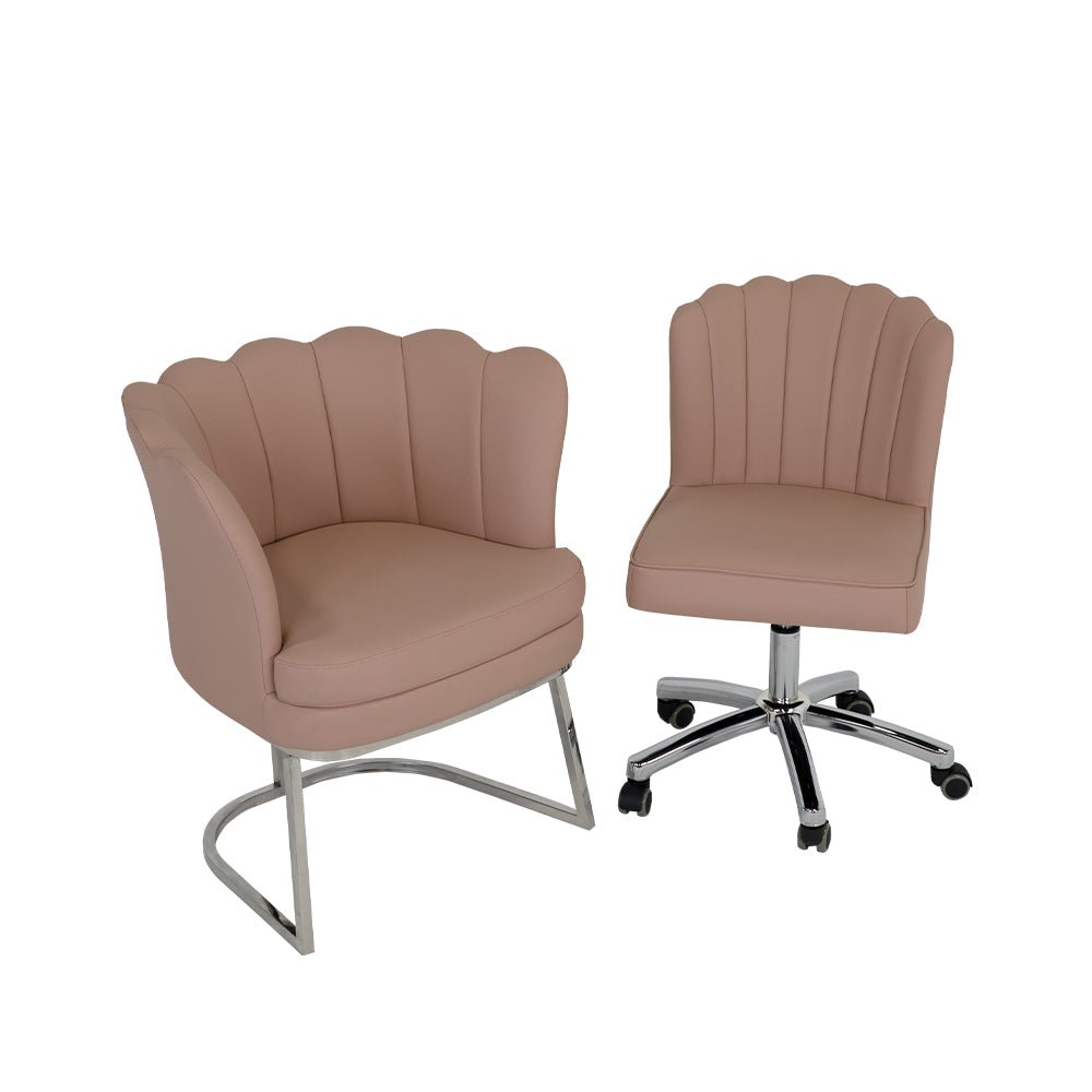 Customer Chair W016 + Technician Chair T010 - New Star Salon Furniture