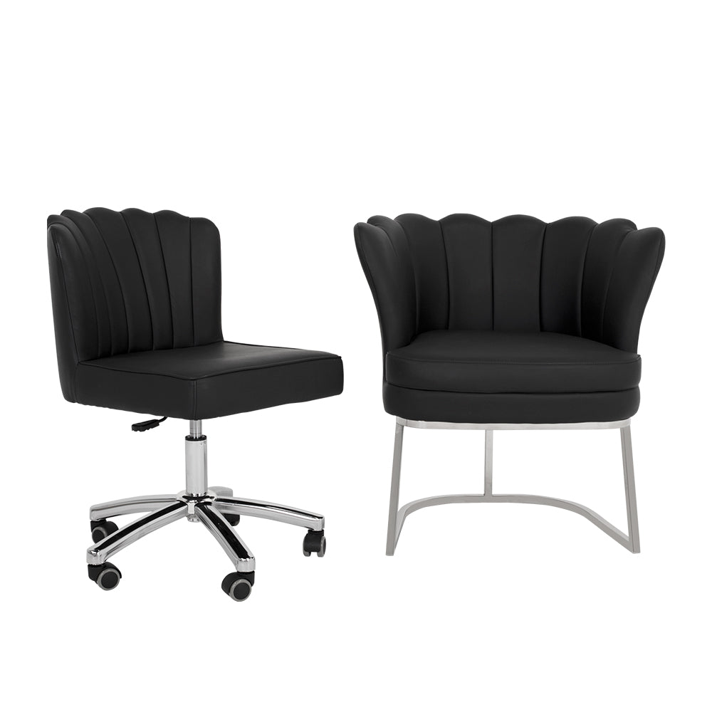 Customer Chair W016 + Technician Chair T010 - New Star Salon Furniture