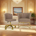 Customer Chair W016 + Technician Chair T010 (Gold Leg) - New Star Salon Furniture