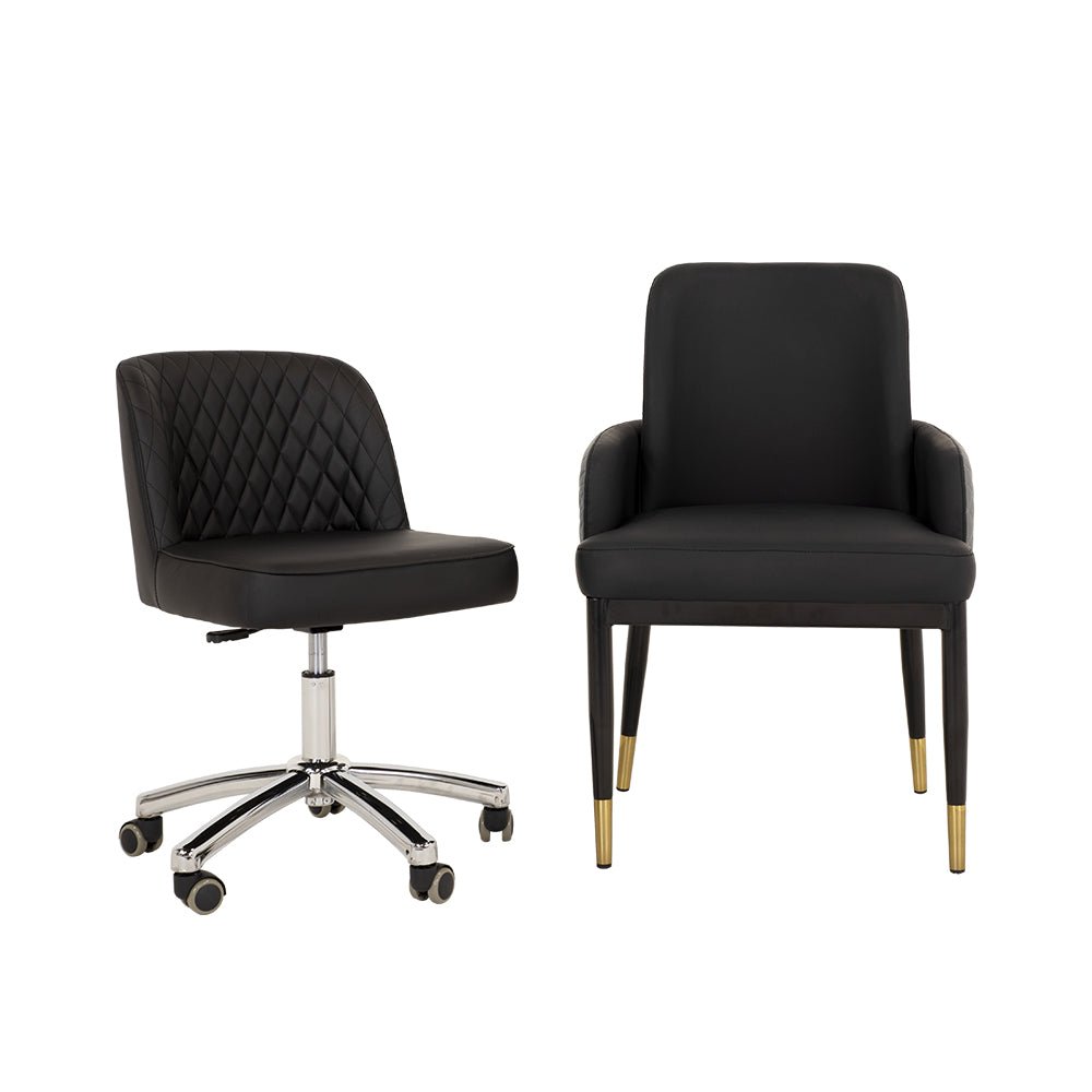 Customer Chair W025 + Technician Chair T011 - New Star Salon Furniture