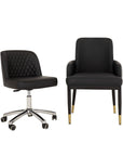 Customer Chair W025 + Technician Chair T011 - New Star Salon Furniture