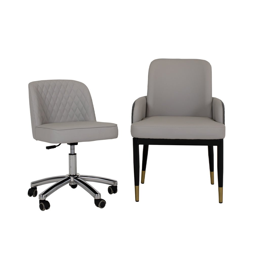 Customer Chair W025 + Technician Chair T011 - New Star Salon Furniture