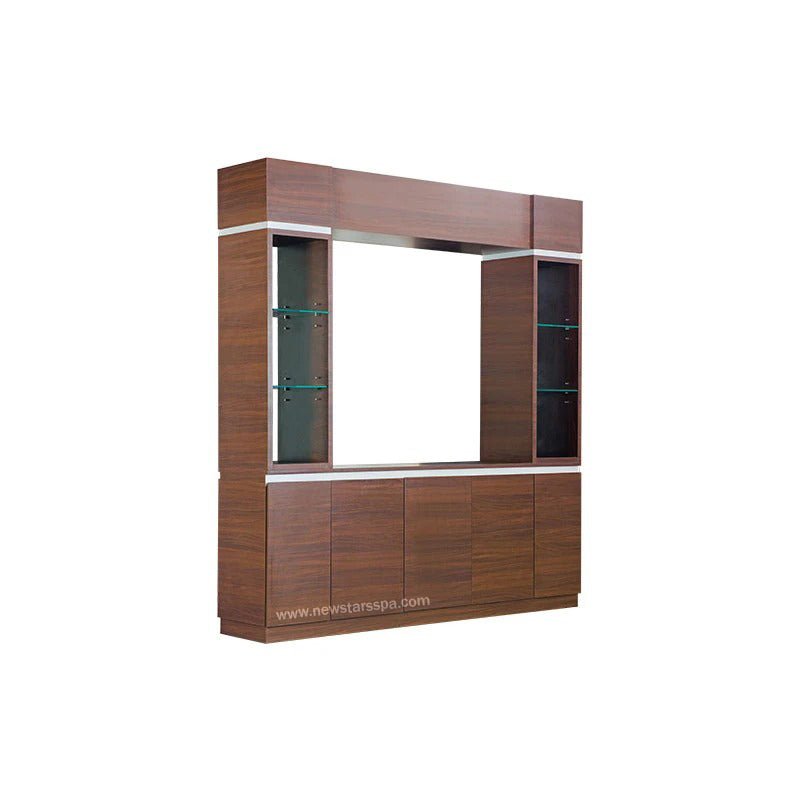 "DS" Back Wall w/Shelves - New Star Salon Furniture