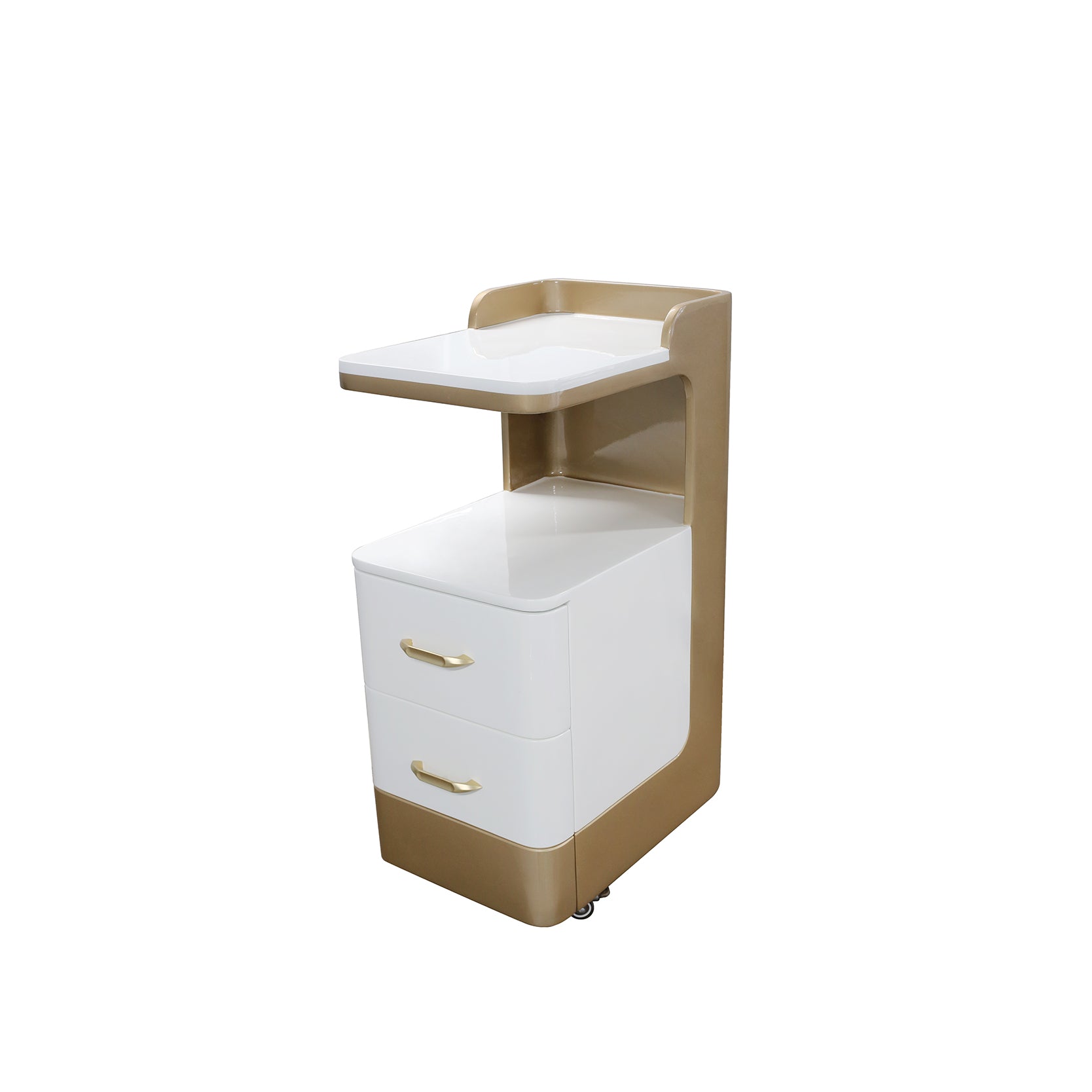 C1-Pedicart Fiberglass (White/Gold)