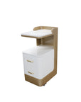 C1-Pedicart Fiberglass (White/Gold)