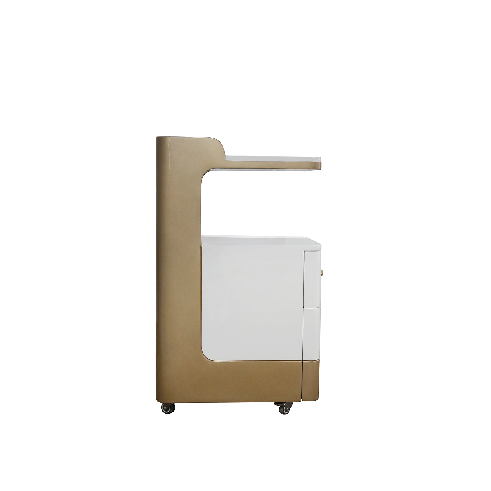 C1-Pedicart Fiberglass (White/Gold)