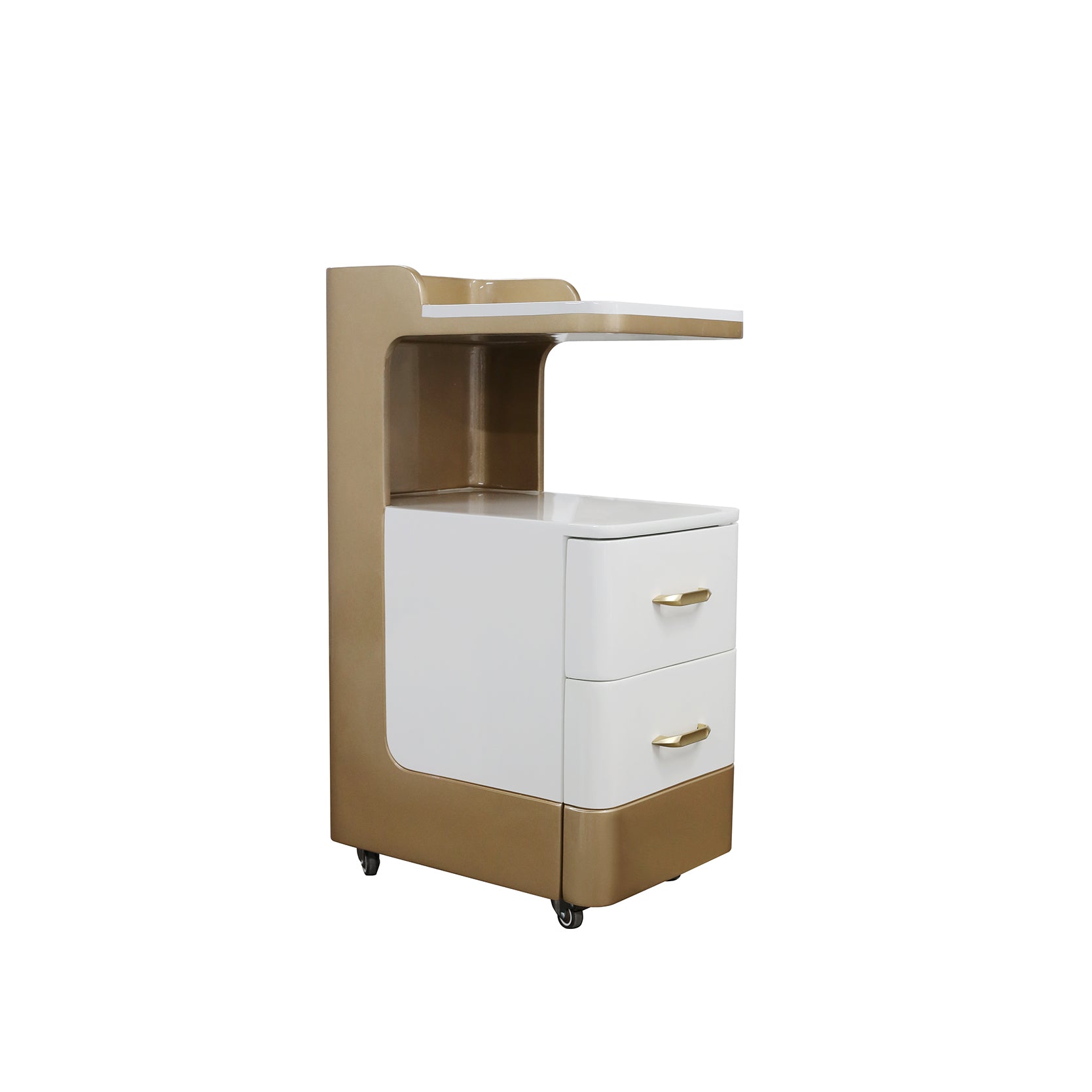 C1-Pedicart Fiberglass (White/Gold)
