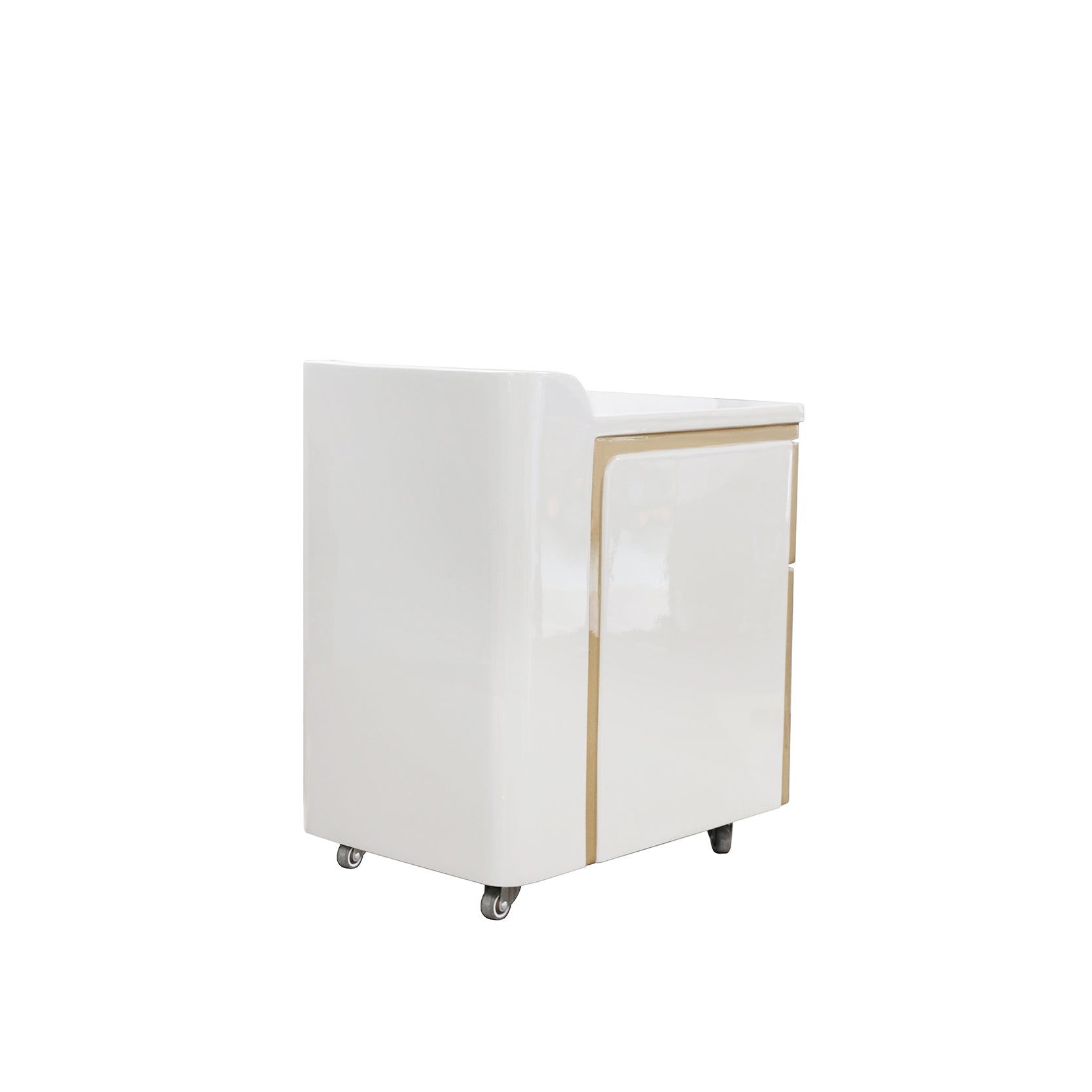 C1-Pedicart Fiberglass (White-Gold)