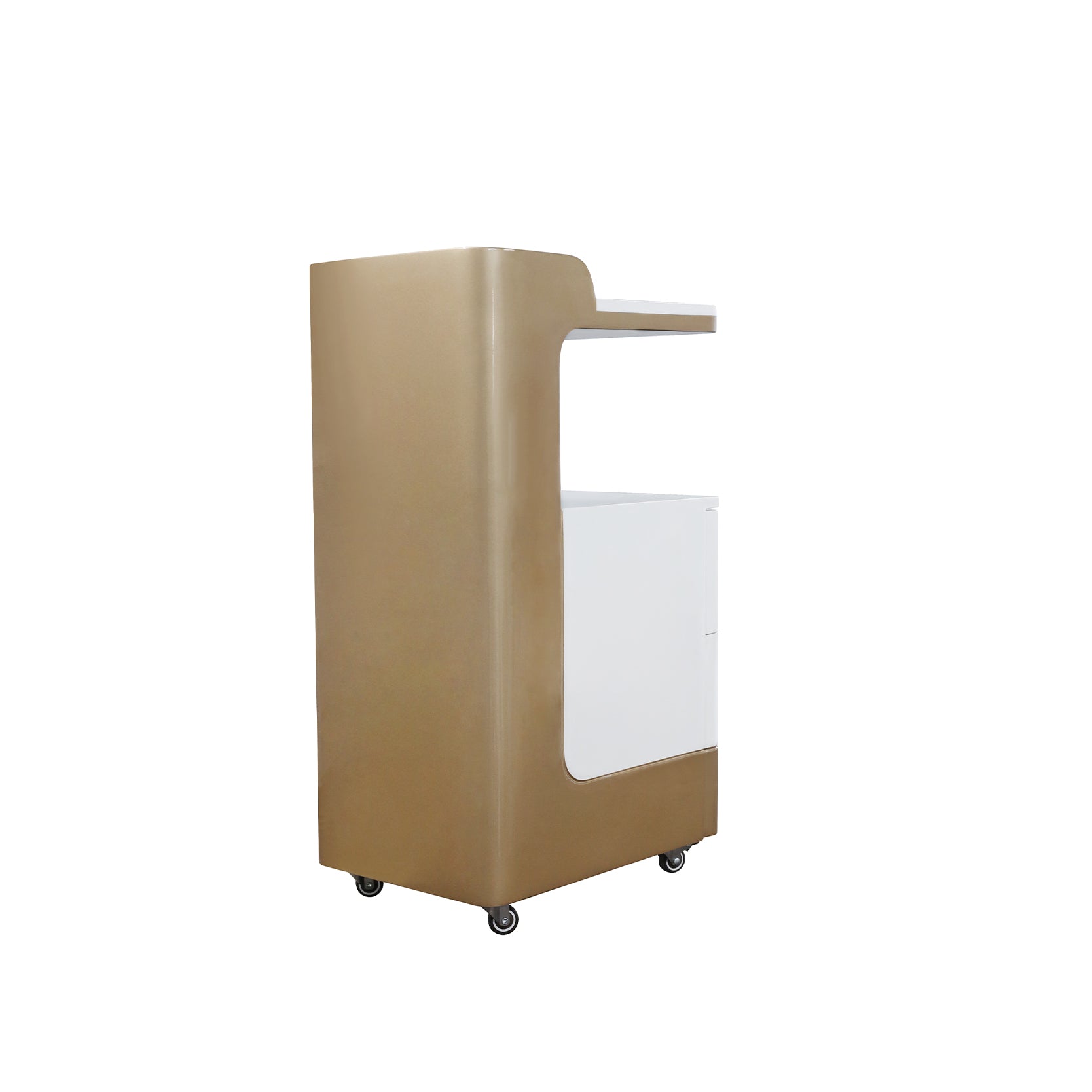 C1-Pedicart Fiberglass (White/Gold)