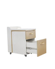 C1-Pedicart Fiberglass (White-Gold)