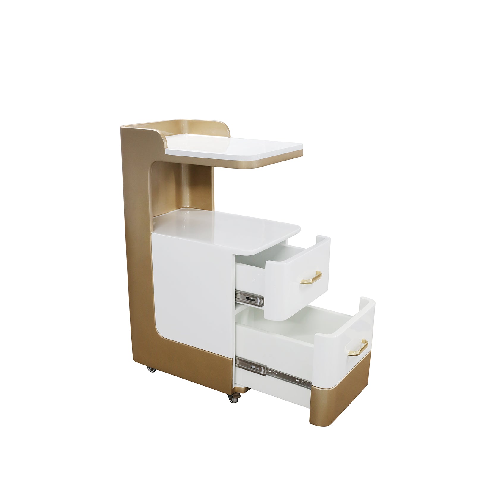 C1-Pedicart Fiberglass (White/Gold)