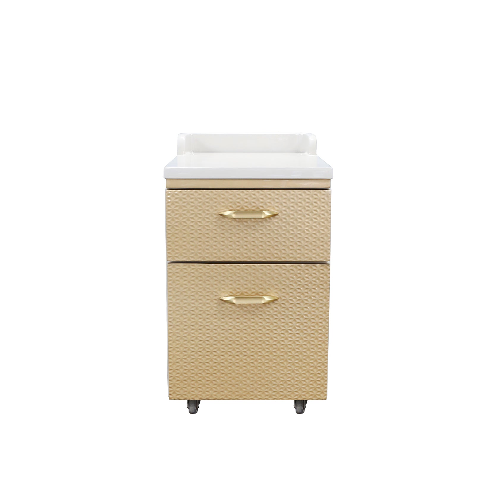 C1-Pedicart Fiberglass (White-Gold)