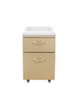 C1-Pedicart Fiberglass (White-Gold)
