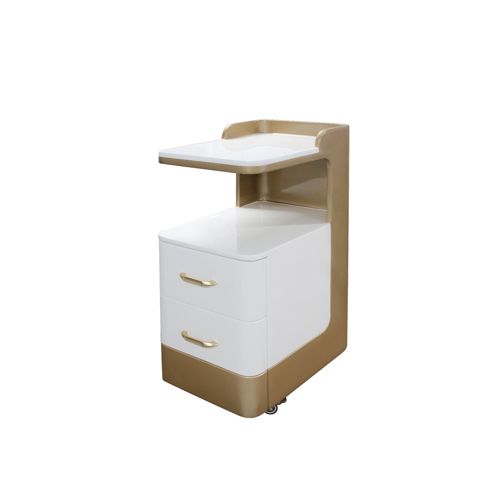 C1-Pedicart Fiberglass (White/Gold)